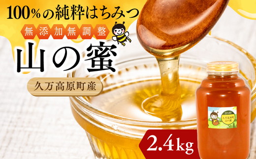【百花蜜】天然 はちみつ 高原の恵み「山の蜜」2.4kg ｜ 国産 蜂蜜 愛媛県 久万高原町 純粋 100% 非加熱 無調整 採れたて 高糖度 ハニー 朝食 トースト ヨーグルト 健康食 栄養豊富 手土産 お取り寄せ ナチュラル 食品 特産品 産地直送