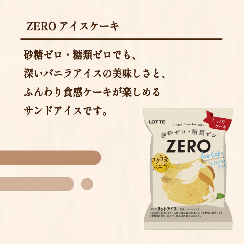 ロッテ ZERO アイス ケーキ セット ｜ ZEROアイスケーキ 砂糖 ゼロ 糖質 ゼロ ダイエット スイーツ アイスクリーム 愛媛県 松前町