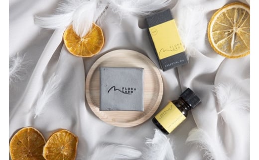 ゆずオイル・菊間瓦セット