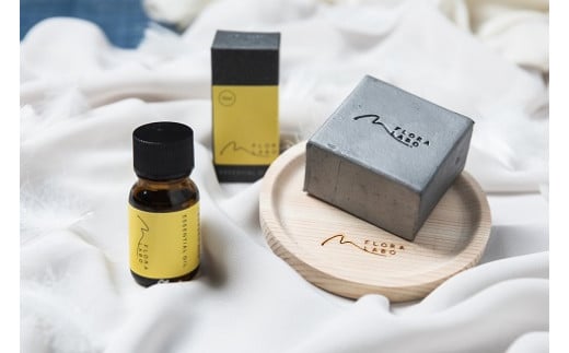 ゆずオイル・菊間瓦セット