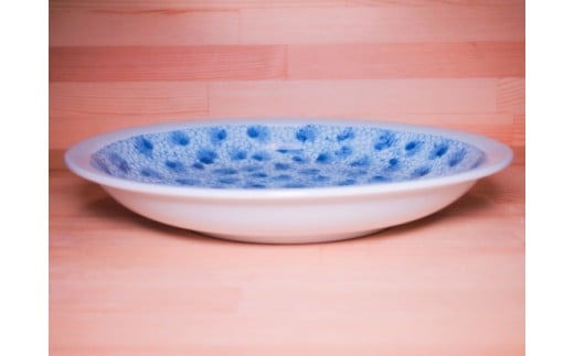 梅乃瀬窯 唐草８寸リム皿