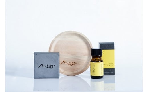 ゆずオイル・菊間瓦セット