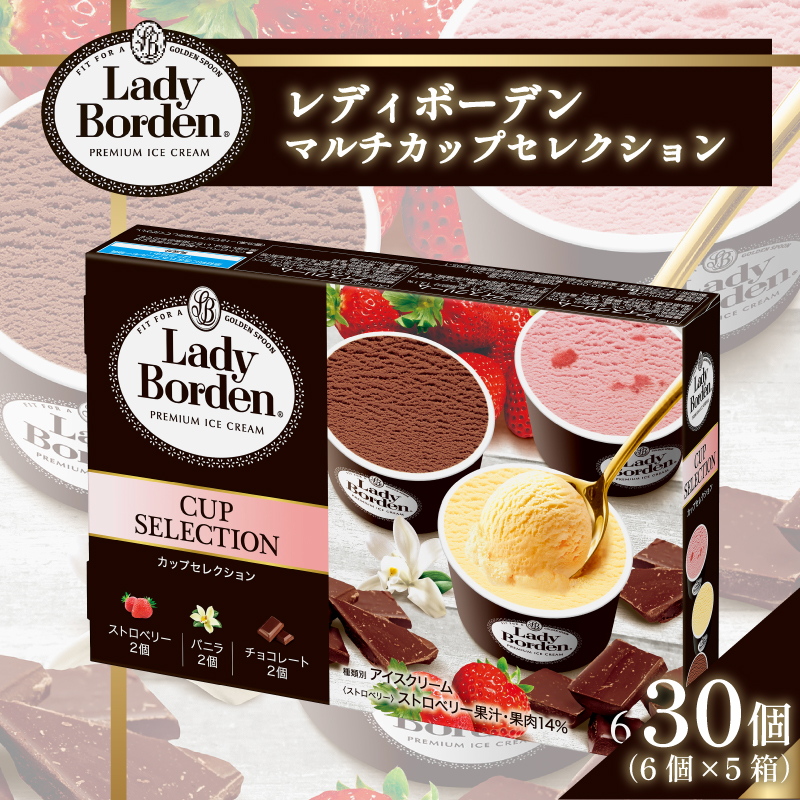  ロッテ レディーボーデン マルチ カップ セレクション ｜ レディーボーデン アイス セット 詰め合わせ バニラ チョコレート ストロベリー アイスクリーム 愛媛県 松前町