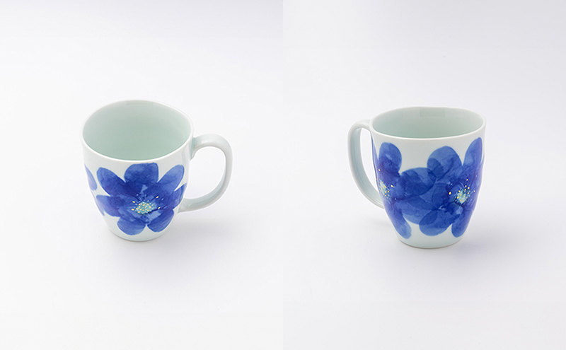 砥部焼 東窯 マグカップ 1点 P.S.ブルー