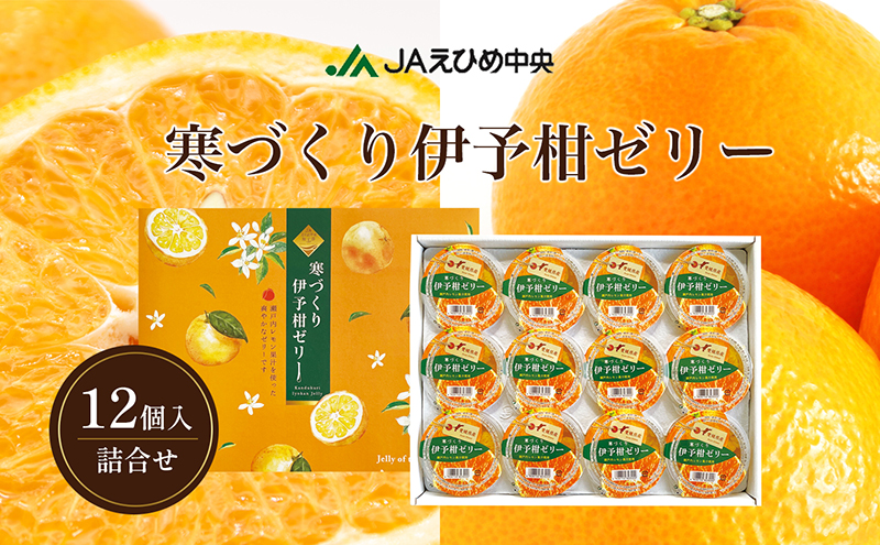 カップゼリー寒づくり伊予柑詰め合わせ12個セット No.18【柑橘 ゼリー 果肉 果実 果汁 果物 フルーツ 国産 愛媛県産 スイーツ おやつ ギフト  お中元】: 砥部町ANAのふるさと納税