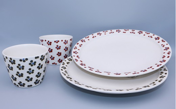 愛媛県＜砥部焼＞「すこし屋」そば猪口＆7.5寸皿セット[50R0242]【高島屋選定品】