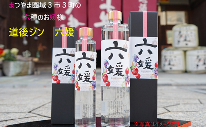 水口酒造 道後ジン「六媛」500ml　クラフトジン スピリッツ 愛媛