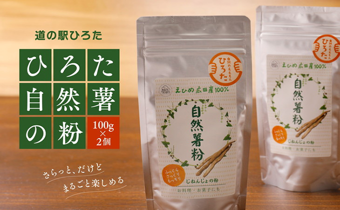 【道の駅ひろた】自然薯の粉2個セット