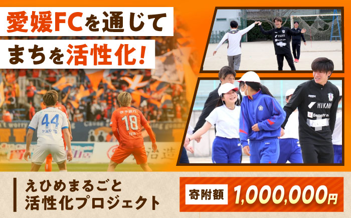 支援 えひめまるごと活性化プロジェクト 愛媛FC連携事業 1,000,000円【返礼品なし】 / ふるさと納税 寄附 支援 愛媛FC 連携事業 100万円 地方創生 まちづくり / 愛媛県砥部町/砥部町 [BJCA003]