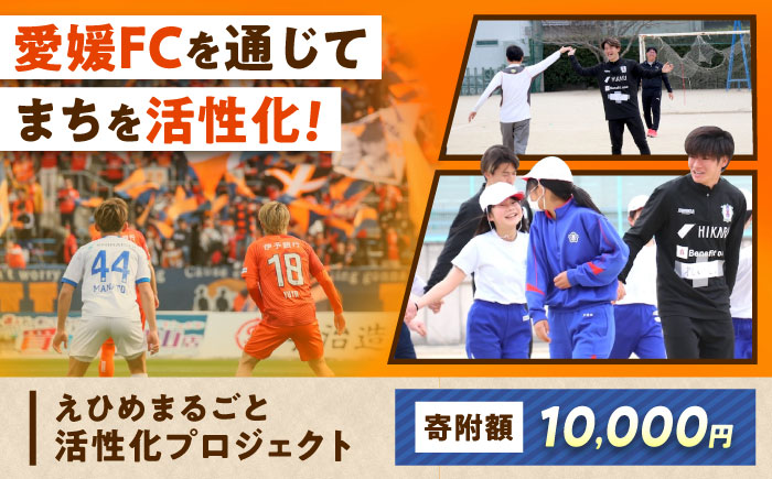 支援 えひめまるごと活性化プロジェクト 愛媛FC連携事業 10,000円【返礼品なし】 / ふるさと納税 寄附 支援 愛媛FC 連携事業 1万円 地方創生 まちづくり / 愛媛県砥部町/砥部町 [BJCA005]