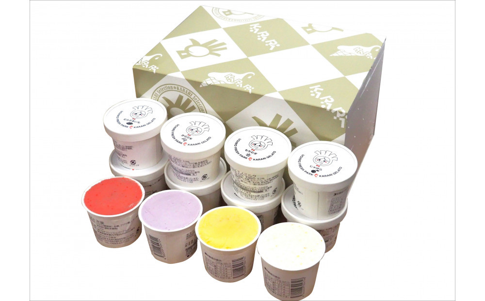 道の駅からり直送！サラダ感覚 ジェラート&ソルベ 12個