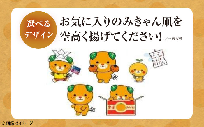 【みきゃんデザイン】 五十崎凧1統・うちわ1枚 ／ 伝統工芸 雑貨 おすすめ 送料無料 【いかざき大凧合戦実行委員会】 [BKBF006]