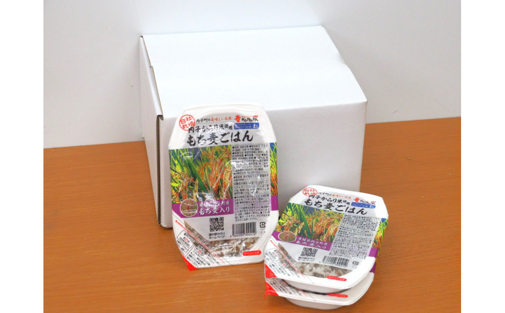 内子からり米使用もち麦ご飯【10パック】自社栽培米内子からり米[にこまる]・愛媛県内子町産もち麦使用　電子レンジ約2分