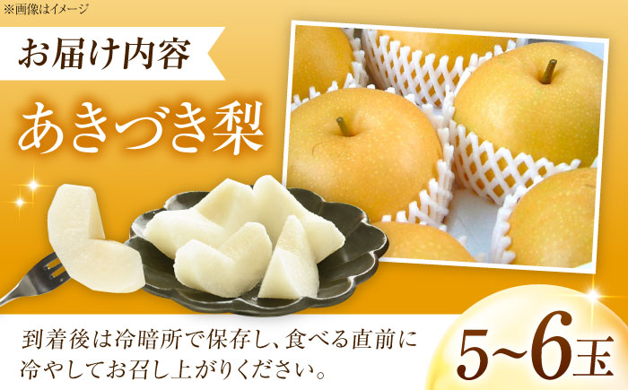 稲田ペアファームのあきづき梨 5～6玉 〈2026年9月～発送〉 ／ フルーツ 果物 くだもの 食品 人気 おすすめ 送料無料 梨 なし 秋月 人気 甘い デザート 贈り物 果汁 【株式会社内子フレッシュパークからり】 [BKAD028]