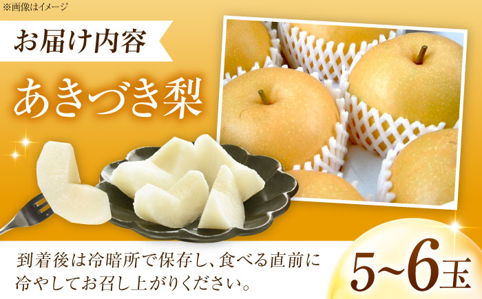 上岡果樹園のあきづき梨 5～6玉入 〈2026年9月～発送〉 ／ 梨 なし フルーツ 果物 くだもの 食品 人気 おすすめ 季節のフルーツ あきづき梨 【株式会社内子フレッシュパークからり】 [BKAD034]