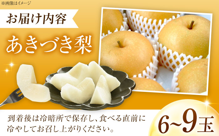 上岡果樹園のあきづき梨 6～9玉入 〈2026年9月～発送〉 ／ 梨 なし フルーツ 果物 くだもの 食品 人気 おすすめ 季節のフルーツ あきづき梨 【株式会社内子フレッシュパークからり】 [BKAD035]