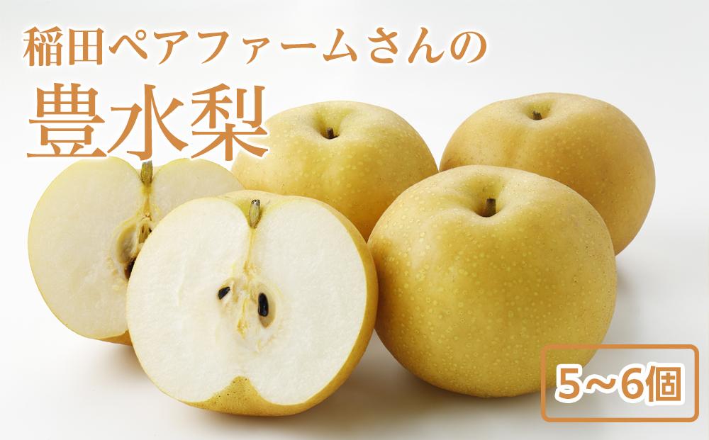稲田ペアファームの豊水梨（ほうすいなし）（1）【5～6玉入り】