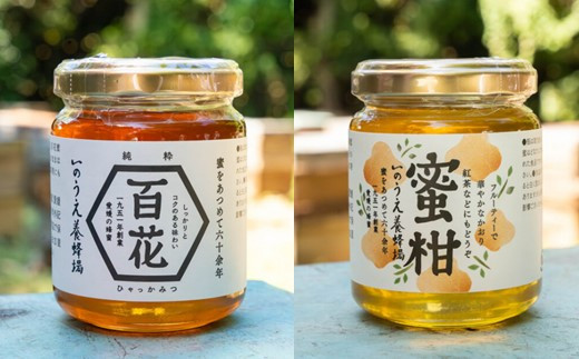 【内子町】瀬戸内の恵み　百花蜜＆蜜柑蜜詰め合わせセット（各３００ｇ）