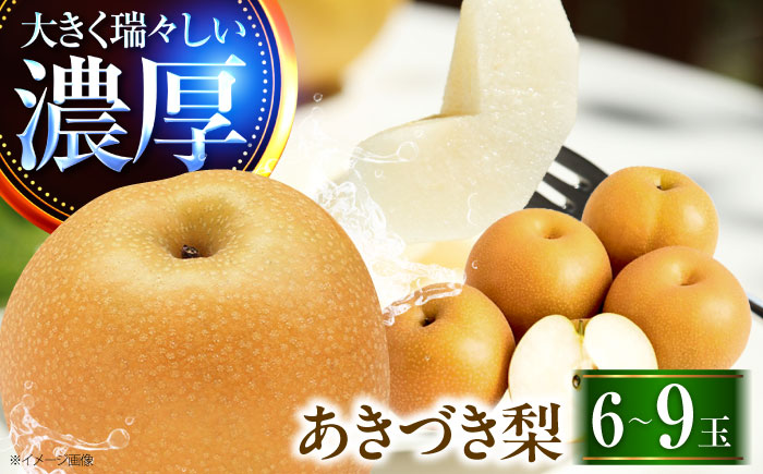 稲田ペアファームのあきづき梨 6～9玉 〈2026年9月～発送〉 ／ フルーツ 果物 くだもの 食品 人気 おすすめ 送料無料 梨 なし 秋月 人気 甘い デザート 贈り物 果汁 【株式会社内子フレッシュパークからり】 [BKAD029]