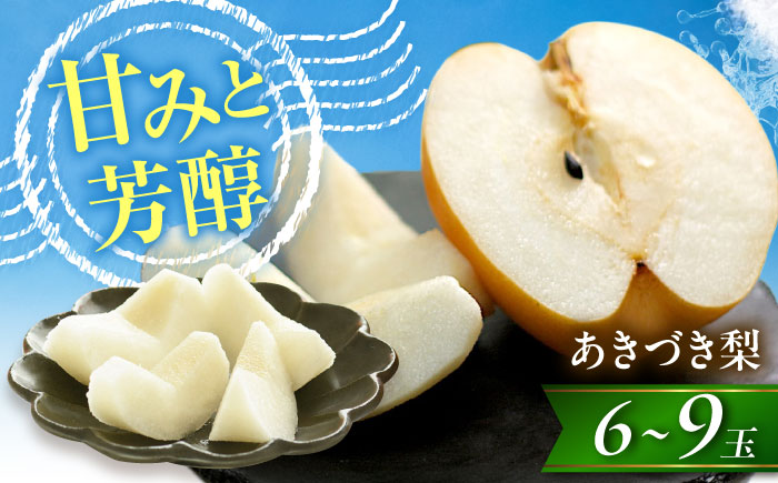 尾形農園のあきづき梨 6～9玉入 〈2026年9月～発送〉 ／ フルーツ 果物 くだもの 食品 人気 おすすめ 送料無料 梨 なし 果実 あきづきなし 【株式会社内子フレッシュパークからり】 [BKAD040]