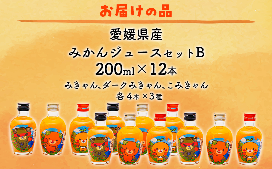 【先行予約】みかんジュースセットＢ 200ml×12本 ※北海道、沖縄・離島への配送不可（2025年12月より発送予定） IKTI019