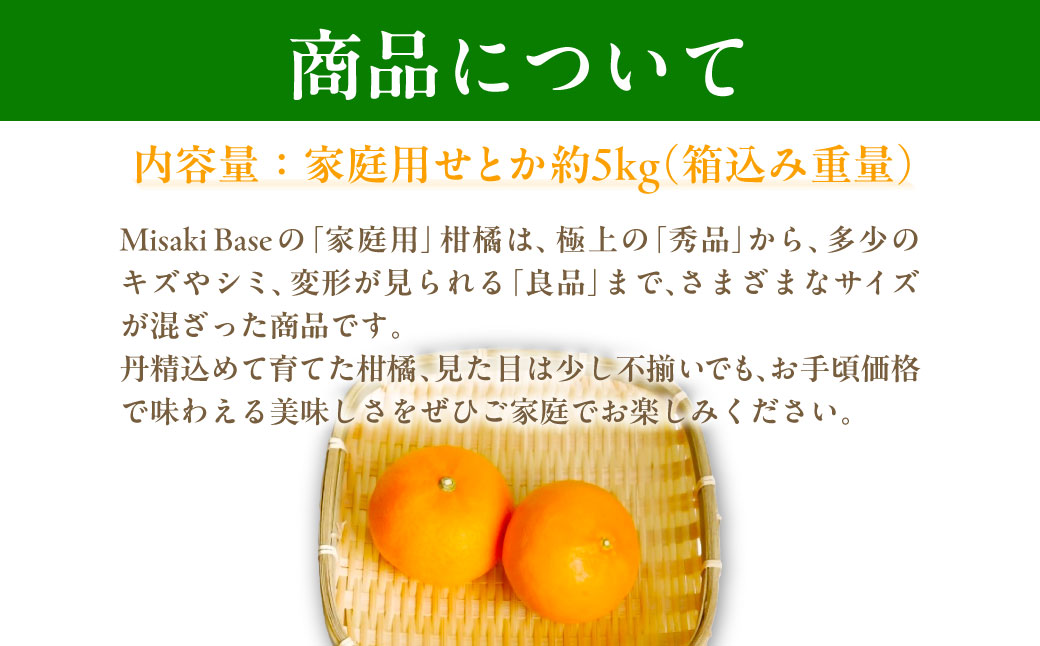 【先行予約】【家庭用】せとか 約5kg ※離島への配送不可（2026年3月より順次発送） IKTAB001