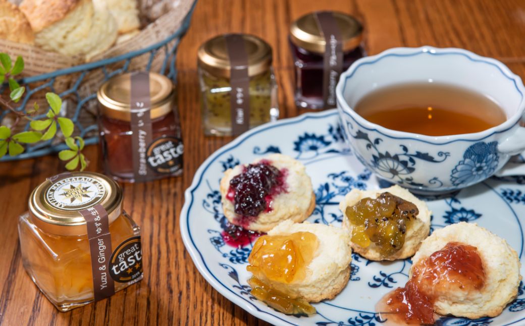 【無添加】ジャム3種（いちご、キウイ、ブルーベリー）+マーマレード1種（ゆず&生姜）全4種セット IKTAH001