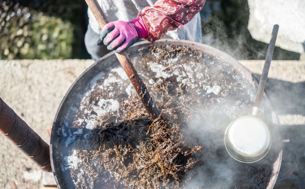 薪炊き 鉄釜ひじき 40g×10袋 計400g 愛媛県佐田岬産 ※離島への配送不可 IKTAL002