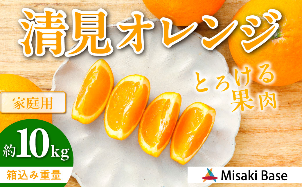 【先行受付】【家庭用】清見オレンジ 10kg ※離島への配送不可 （2026年3月中旬より順次発送） IKTAB008