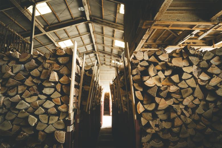 広葉樹薪【カシ】太薪 20kg（20kg×1箱）30cm ｜ 薪 針葉樹 自然乾燥 薪ストーブ アウトドア キャンプ 料理 ピザ窯 燃料 燃焼 ※離島への配送不可