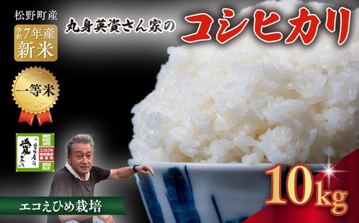 【R7年産新米】【一等米】丸身さん家のエコえひめ栽培コシヒカリ 10kg ｜ 米 令和7年産 10kg 送料無料 国産 ふるさと納税 ※離島への配送不可