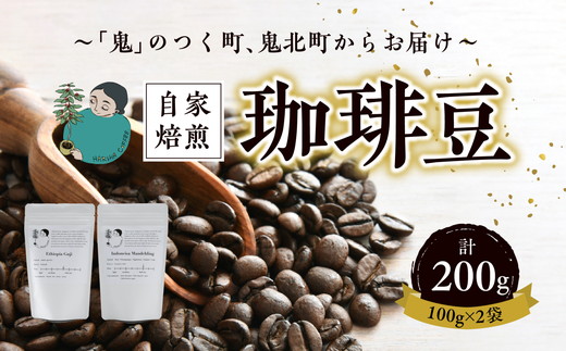 焙煎豆 お任せ2袋（約100g×2袋） ｜ 珈琲 コーヒー HARSHA COFFEE 愛媛県 鬼北町 ※北海道・沖縄・離島への配送不可