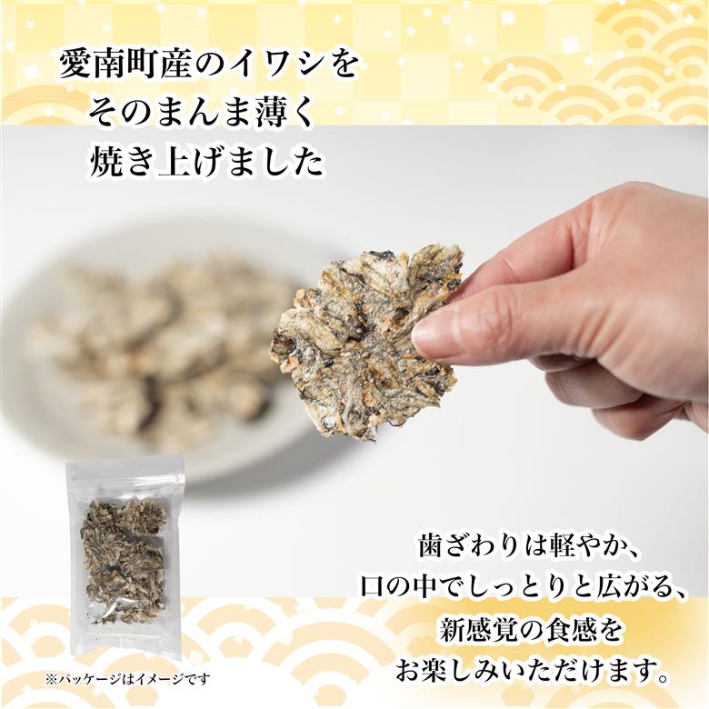 愛南まるごとイワシせんべい 1袋 30g 伊予乃国 いわし せんべい おつまみ おやつ 海鮮 お酒 父の日 母の日 こどもの日 敬老の日 プレゼント カルシウム 鰯 煎餅 魚 煮干し 5000円 試供品 お試し 少量 愛媛県 愛南町
