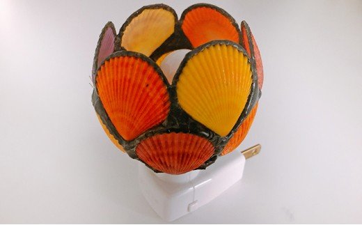 ヒオウギ貝フットランプ