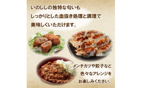愛南ジビエ の 猪 ミンチ 肉 800g （ 200g × 4パック ） イノシシ 冷凍 真空 パック 国産 天然 猪肉 ジビエ肉 精肉 挽肉 ソーセージ ハンバーグ メンチカツ牡丹鍋  愛媛 愛南