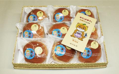 藻塩 バターサンド 9個 老舗 菓子 スイーツ 職人 ギフト 贈答 プレゼント あんバター 餡子 あんこ 卵 たまご バター クリーム サンド コーヒー 緑茶 洋菓子 和菓子 ふわふわ 愛媛県 愛南町