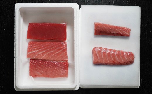 養殖生本鮪大トロ・中トロ・赤身セット（約1kg） 発送期間: 1月10日～12月20日 愛媛県 愛南町 まぐろ マグロ 鮪 トロ 海鮮 魚 魚介 赤身 トロ
