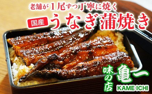 国産 うなぎ 手焼き 蒲焼き 1尾 ( 約120g ) お試し 鰻 蒲焼 秘伝の タレ 山椒 付き セット お試し 国内産 昭和49年創業 老舗の味 うな重 ひつまぶし うな丼 鰻丼 ギフト 贈答 贈り物 父の日 土用の丑の日 冷凍 高級 グルメ お取り寄せ 海鮮 魚介 老舗 お食事処 亀一 愛媛県 愛南町