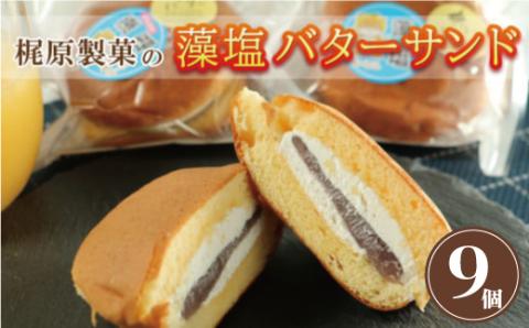 藻塩 バターサンド 9個 老舗 菓子 スイーツ 職人 ギフト 贈答 プレゼント あんバター 餡子 あんこ 卵 たまご バター クリーム サンド コーヒー 緑茶 洋菓子 和菓子 ふわふわ 愛媛県 愛南町