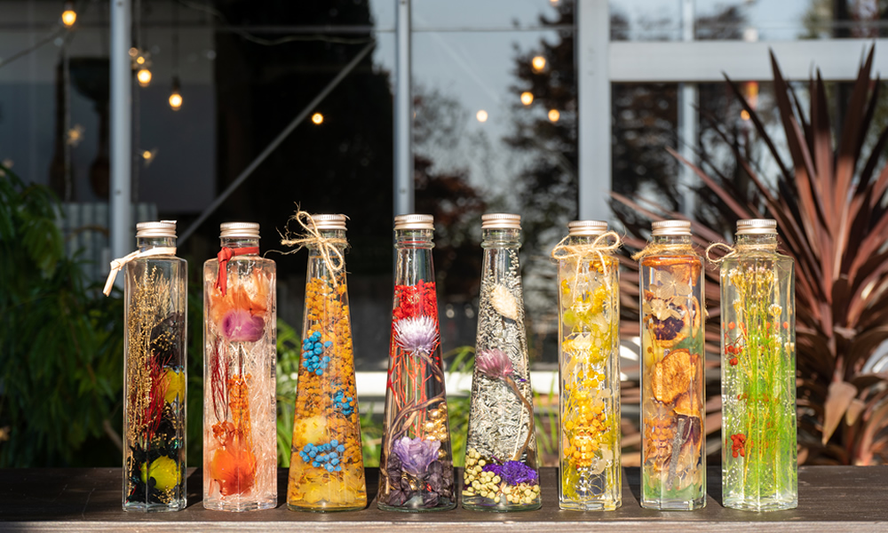 【B06033】メリーガーデン　ハーバリウム体験＆ドリンクセット