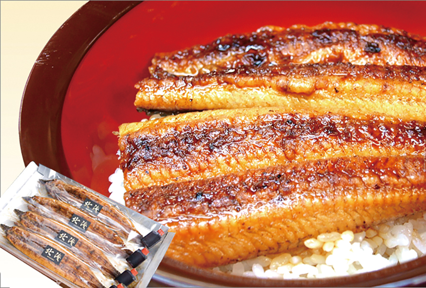 【E06001】仁淀川うなぎ焼きたて蒲焼き4尾セット