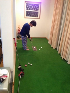 ゴルフ練習用 SUPER-BENTパターマット180cm×5mと練習用具 / ゴルフ パターマット ゴルフマット ゴルフ用品【パターマット工房PROゴルフショップ】[ATAG030]