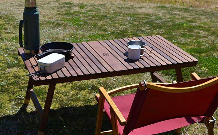 ウォールナット キャンプテーブル KUROSON370 / アウトドア アウトドアグッズ キャンプ テーブル ウォールナット 人気 おすすめ 【196｜ひのきのキャンプ用品】 [ATBG006]