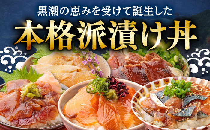 高知の魚5種類が味わえる海鮮漬け丼セット タイ マグロ カンパチ 鰹たたき サバ 【株式会社 七和】 [ATAX007]