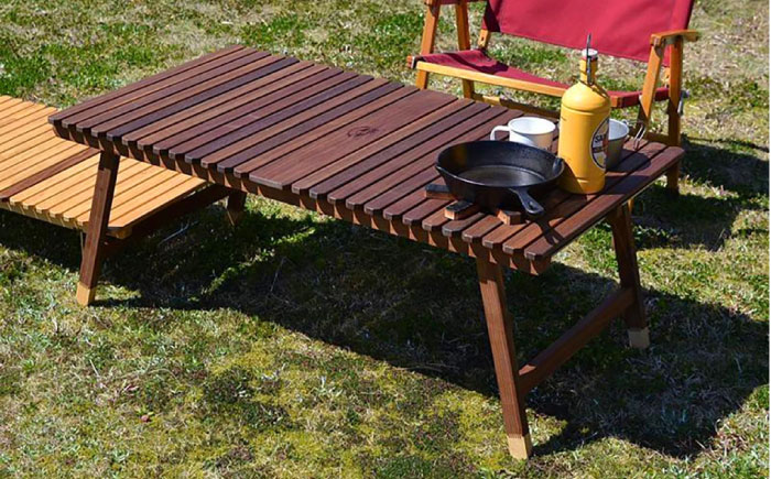 ウォールナット キャンプテーブル KUROSON370 / アウトドア アウトドアグッズ キャンプ テーブル ウォールナット 人気 おすすめ 【196｜ひのきのキャンプ用品】 [ATBG006]