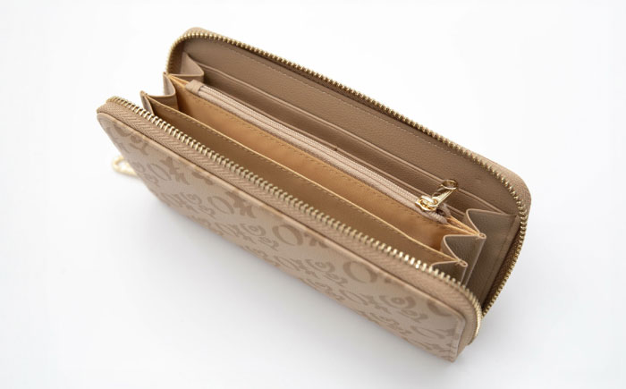 高知の財布 ベージュ / 高知 ブランド 財布 長財布 合成皮革 革 アパレル ビジネス 贈り物 プレゼント ご当地 【株式会社ブランド高知】 [ATDW002]