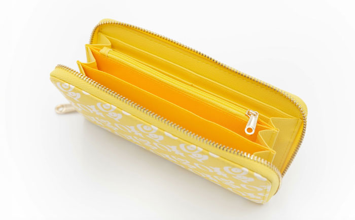 高知の財布 文旦カラー / 高知 ブランド 財布 長財布 合成皮革 革 文旦 アパレル ビジネス 贈り物 プレゼント ご当地 【株式会社ブランド高知】 [ATDW005]