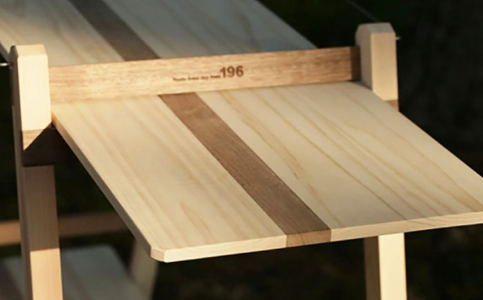 ひのきのキャンプ用ダブルラック / アウトドア アウトドアグッズ キャンプ ラック 棚 ひのき ウォールナット 人気 おすすめ 【196｜ひのきのキャンプ用品】 [ATBG005]