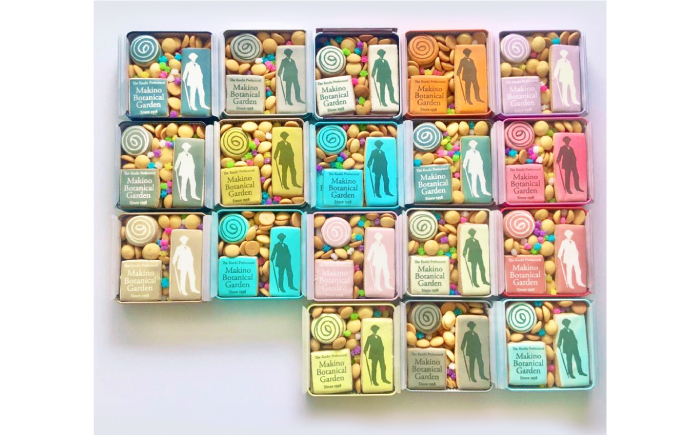 牧野富太郎 (牧野植物園）クッキー缶【セブンデイズホテル】 [ATBR003]