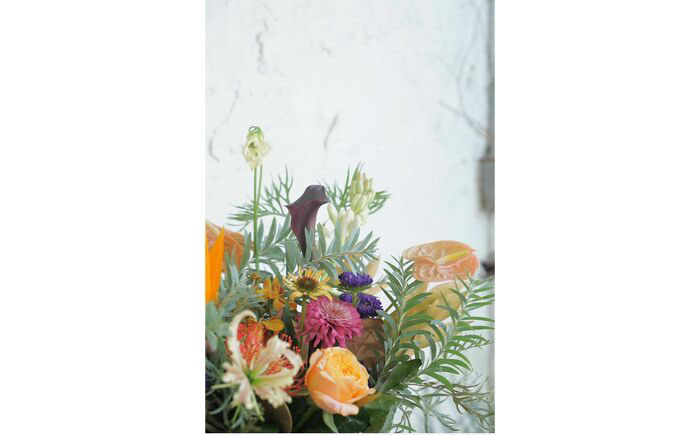 【3回定期便】生花花束 ブーケL初回花瓶付 【株式会社tomoni】 [ATCG028]